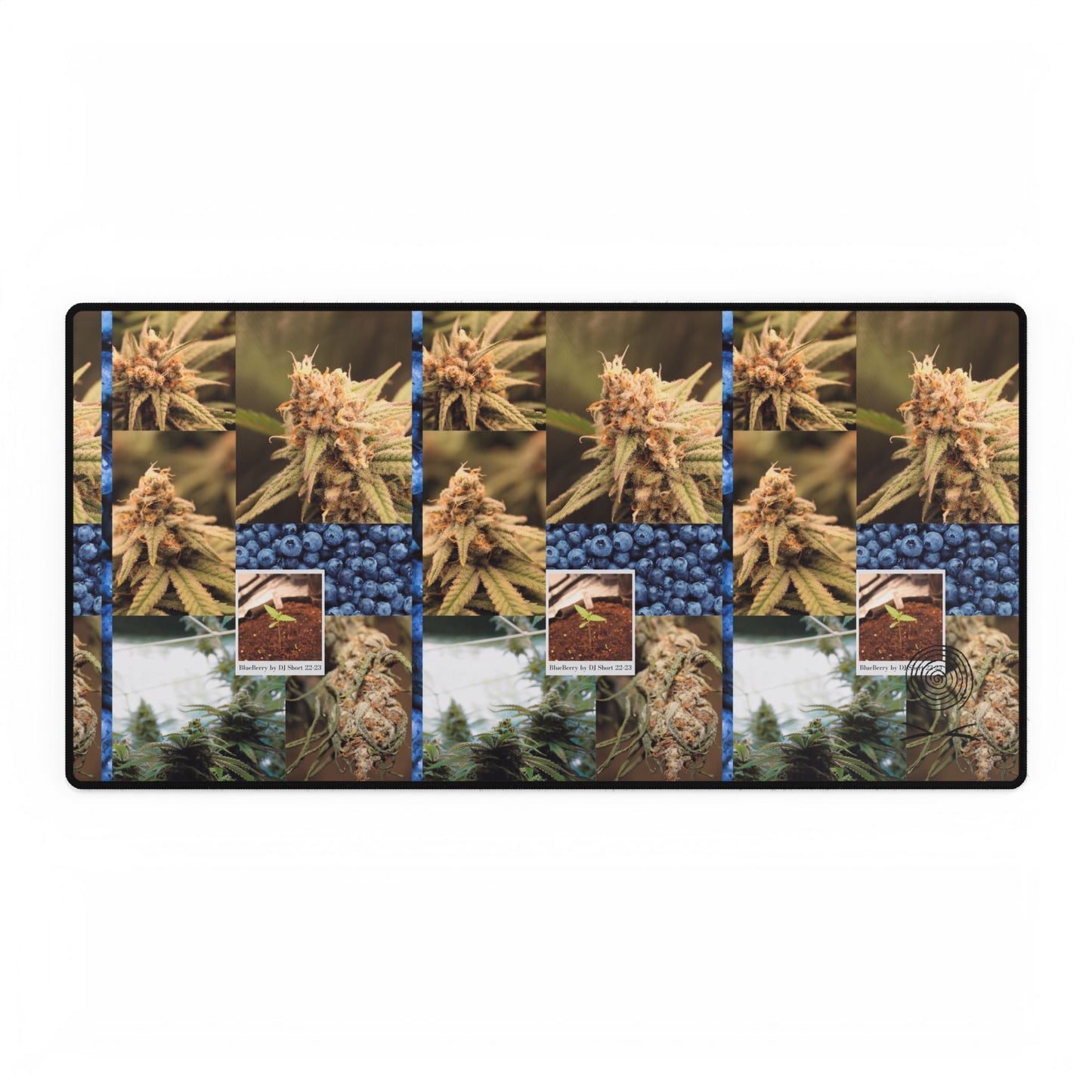 Desk Mats - Blueberry Cannabis Collage