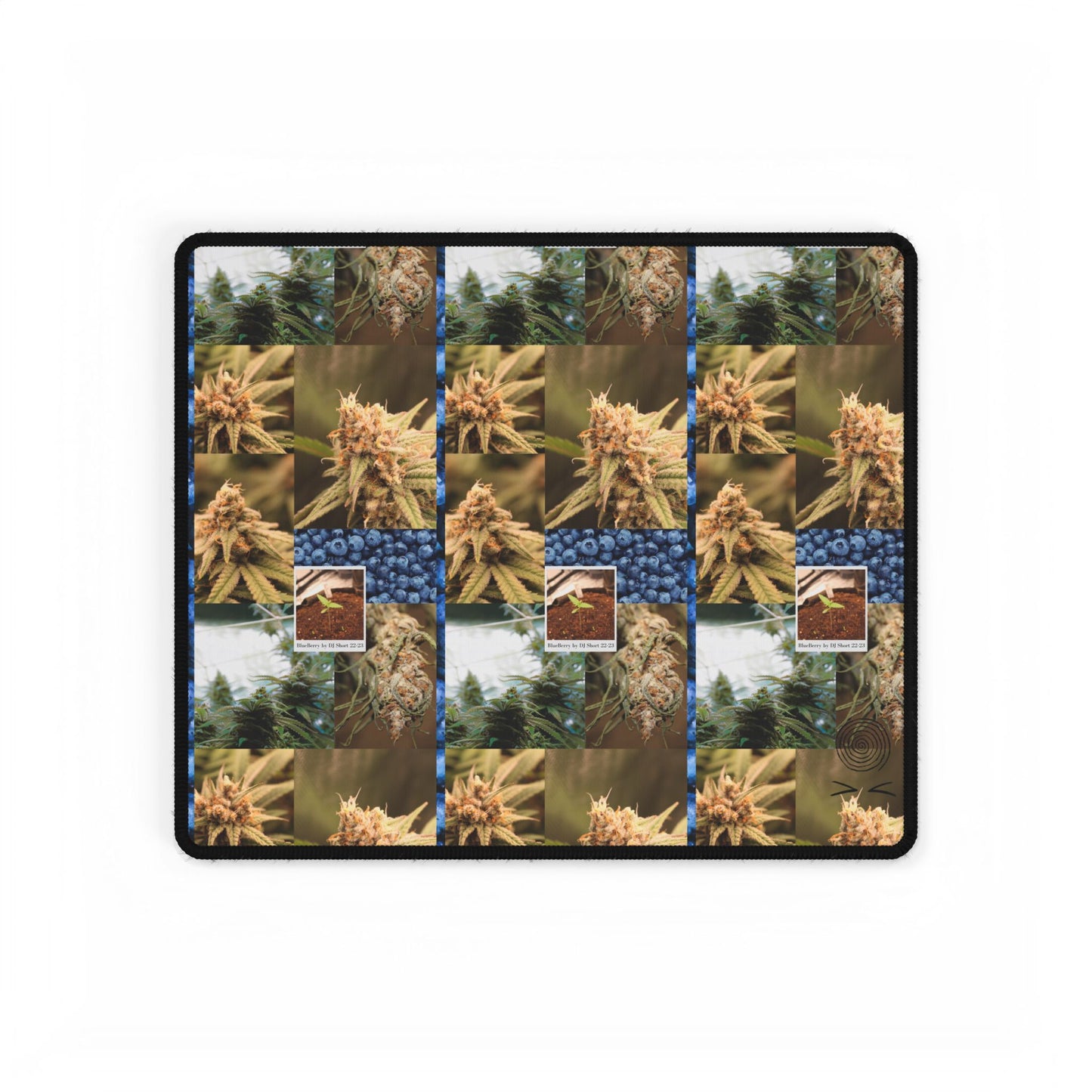 Desk Mats - Blueberry Cannabis Collage